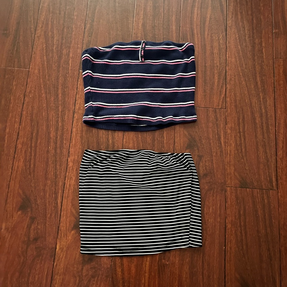 2 Tube Top Crop Tops